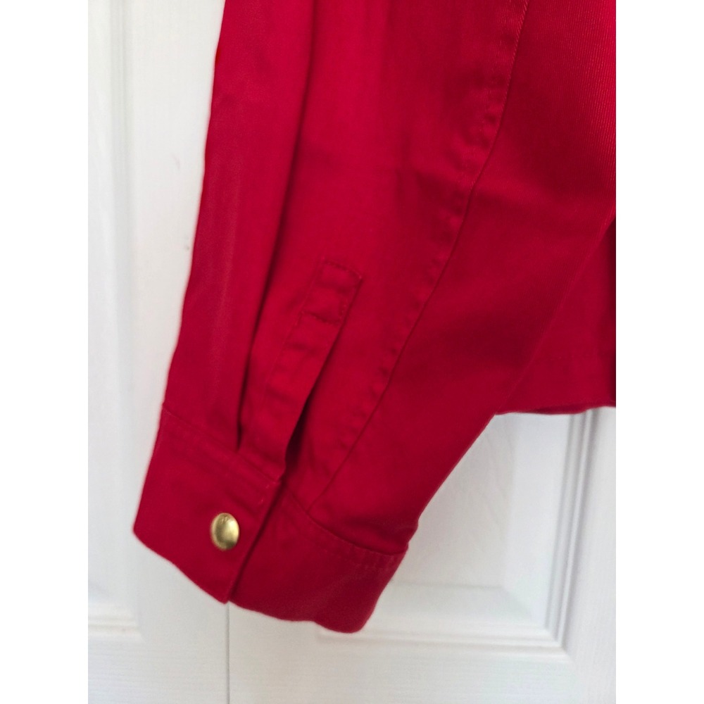 J. Crew Field Jacket Corduroy Collar Red Womens XL‎ NWT $218 CL251 - Picture 5 of 8
